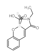 2-[2-[(3-ethyl-4-oxo-2-sulfanylidene-thiazolidin-5-ylidene)methyl]phenoxy]acetic acid结构式