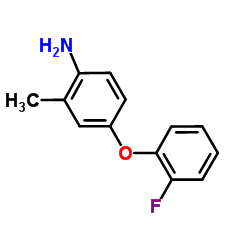 4-(2-Fluorophenoxy)-2-methylaniline结构式