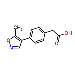 [4-(5-Methyl-1,2-oxazol-4-yl)phenyl]acetic acid Structure