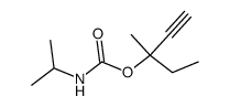 isopropyl-carbamic acid-(1-ethyl-1-methyl-prop-2-ynyl ester)结构式