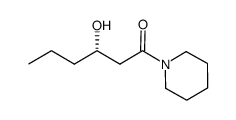 (3S)-3-hydroxyhexanoic acid piperidide结构式