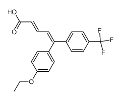 (2E,4Z)-5-(4-Ethoxyphenyl)-5-[4-(trifluoromethyl)phenyl]-2,4-pentadienoic acid Structure