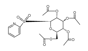 2-(Tetraacetyl-1-β-D-glucosylsulfonyl)-pyridin Structure