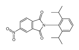 2-[2,6-di(propan-2-yl)phenyl]-5-nitroisoindole-1,3-dione Structure