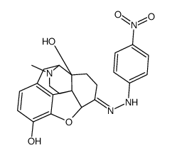 (4R,4aS,7Z,7aR,12bS)-3-methyl-7-[(4-nitrophenyl)hydrazinylidene]-2,4,5,6,7a,13-hexahydro-1H-4,12-methanobenzofuro[3,2-e]isoquinoline-4a,9-diol Structure