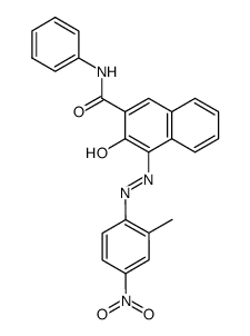 3-hydroxy-4-(2-methyl-4-nitro-phenylazo)-[2]naphthoic acid anilide Structure