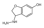 3-hydrazinyl-2,3-dihydro-1-benzofuran-6-ol Structure