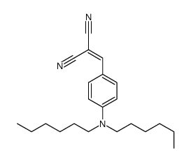 2-[[4-(dihexylamino)phenyl]methylidene]propanedinitrile Structure