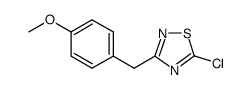 5-Chloro-3-[(4-methoxyphenyl)methyl]-1,2,4-thiadiazole结构式