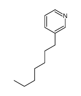 3-Heptylpyridine structure