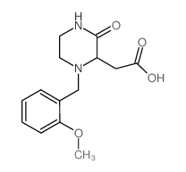 2-[1-(2-METHOXYBENZYL)-3-OXO-2-PIPERAZINYL]-ACETIC ACID structure