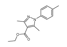 ETHYL 3,5-DIMETHYL-1-(4-METHYLPHENYL)-1H-PYRAZOLE-4-CARBOXYLATE structure