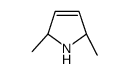 (2S,5S)-2,5-dimethyl-2,5-dihydro-1H-pyrrole结构式