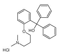 [2-[3-(dimethylamino)propoxy]phenyl]-diphenylmethanol,hydrochloride Structure