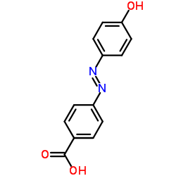 (E)-4-[(4-Hydroxyphenyl)azo]benzoic acid Structure