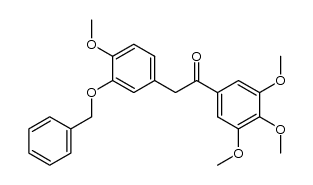 3'-benzyloxy-3,4,5,4'-tetramethoxy-deoxybenzoin结构式