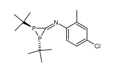 4-chloro-N-((1S,2S)-1,2-di-tert-butyldiphosphiran-3-ylidene)-2-methylaniline结构式