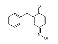 2-benzyl-4-(hydroxyimino)cyclohexa-2,5-dienone Structure