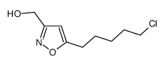 [5-(5-chloropentyl)-1,2-oxazol-3-yl]methanol结构式