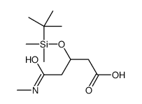 3-[tert-butyl(dimethyl)silyl]oxy-5-(methylamino)-5-oxopentanoic acid Structure