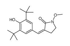 3-[(3,5-ditert-butyl-4-hydroxyphenyl)methylidene]-1-methoxypyrrolidin-2-one结构式