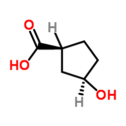 3-Hydroxycyclopentanecarboxylic acid structure