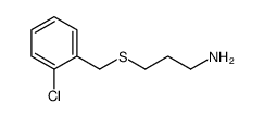 3-[(2-chlorophenyl)methylsulfanyl]propan-1-amine结构式