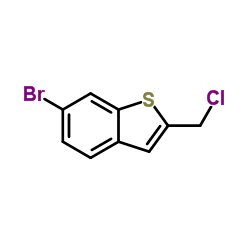 6-Bromo-2-(chloromethyl)-1-benzothiophene Structure