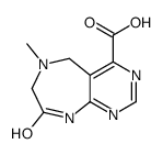 6-methyl-8-oxo-7,9-dihydro-5H-pyrimido[4,5-e][1,4]diazepine-4-carboxylic acid结构式