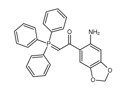 1-(6-aminobenzo[d][1,3]dioxol-5-yl)-2-(triphenylphosphoranylidene)ethanone Structure