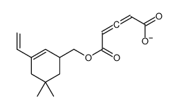 5-[(3-ethenyl-5,5-dimethylcyclohex-2-en-1-yl)methoxy]-5-oxopenta-2,3-dienoate结构式