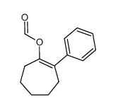 2-phenylcyclohept-1-en-1-yl formate Structure