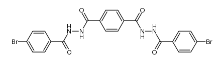 N'1,N'4-bis(4-bromobenzoyl)terephthalohydrazide结构式