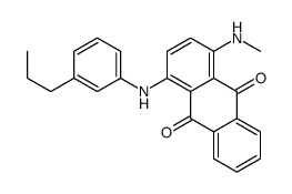 1-(methylamino)-4-(3-propylanilino)anthracene-9,10-dione Structure