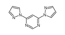 4,6-di(pyrazol-1-yl)pyrimidine结构式