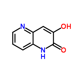 3-Hydroxy-1,5-naphthyridin-2(1H)-one结构式