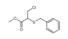3-Chlor-2-(benzylthio)propansaeure-methylester结构式