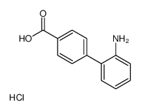 2'-Amino-4-biphenylcarboxylic acid hydrochloride (1:1) Structure