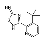 3-(3-tert-butylpyridin-2-yl)-1,2,4-thiadiazol-5-amine结构式