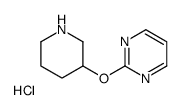 2-(3-哌啶基氧基)嘧啶盐酸盐结构式