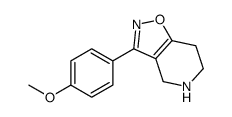 3-(4-METHOXYPHENYL)-4,5,6,7-TETRAHYDROISOXAZOLO[4,5-C]PYRIDINE Structure
