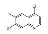 7-Bromo-4-chloro-6-methylquinoline structure