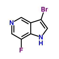 3-Bromo-7-fluoro-1H-pyrrolo[3,2-c]pyridine structure