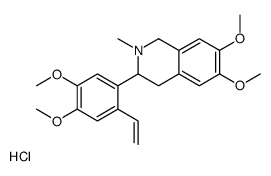 3-(2-ethenyl-4,5-dimethoxyphenyl)-6,7-dimethoxy-2-methyl-3,4-dihydro-1H-isoquinoline,hydrochloride Structure