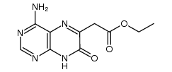 4-amino-6-ethoxycarbonylmethyl-7(8H)-pteridone Structure