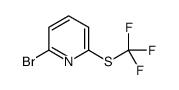 2-bromo-6-(trifluoromethylsulfanyl)pyridine结构式