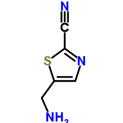 5-(Aminomethyl)-1,3-thiazole-2-carbonitrile结构式