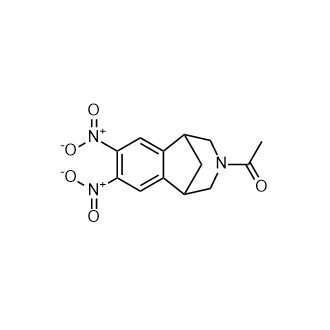 1-(7,8-Dinitro-1,2,4,5-tetrahydro-3H-1,5-methanobenzo[d]azepin-3-yl)ethan-1-one Structure