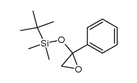 tert-butyldimethyl((2-phenyloxiran-2-yl)oxy)silane Structure