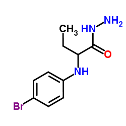2-[(4-Bromophenyl)amino]butanehydrazide Structure
